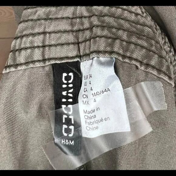 Divided gray Bib shorts with adjustable shoulder straps Size 4 - Picture 4 of 5